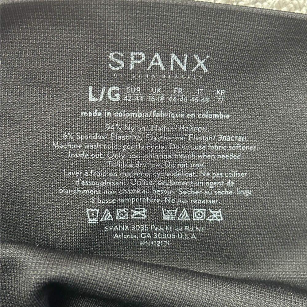 Black High-Waisted Spanks size large - Picture 3 of 3